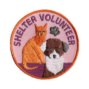 Animal Shelter Volunteer Service Patch