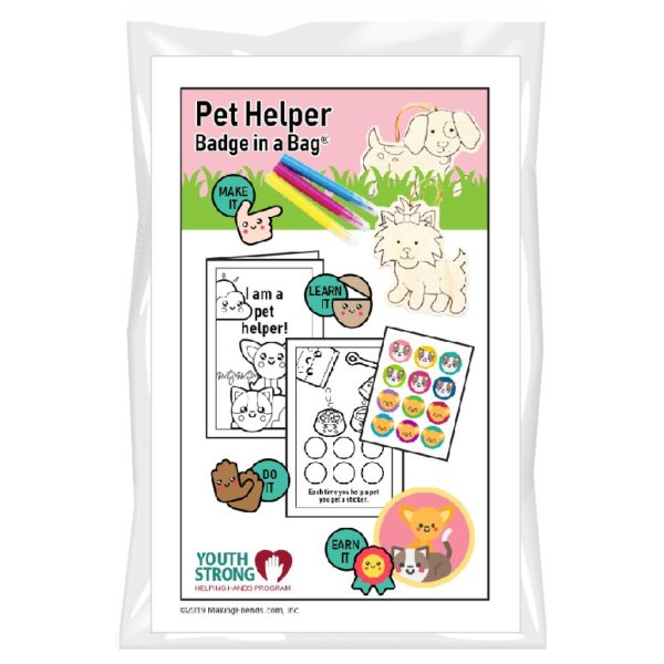 Pet Helper Badge in a Bag