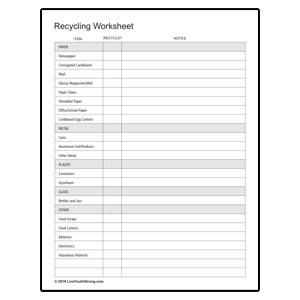 Recycling Checklist