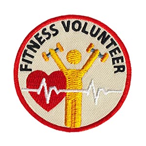 Fitness Volunteer Service Patch Program® from Youth Squad®