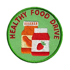 Healthy Food Drive Service Patch Program® from Youth Squad®