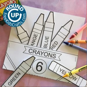 crayon box activity for the School Helper Patch